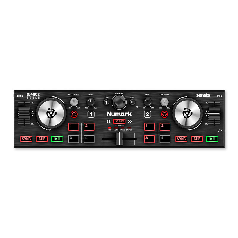 Bàn DJ Numark DJ2GO2 Touch, 2 kênh, USB Audio, Serato DJ Lite, Mới Bàn DJ Numark DJ2GO2 Touch, 2 kênh, USB Audio, Serato DJ Lite, Mới