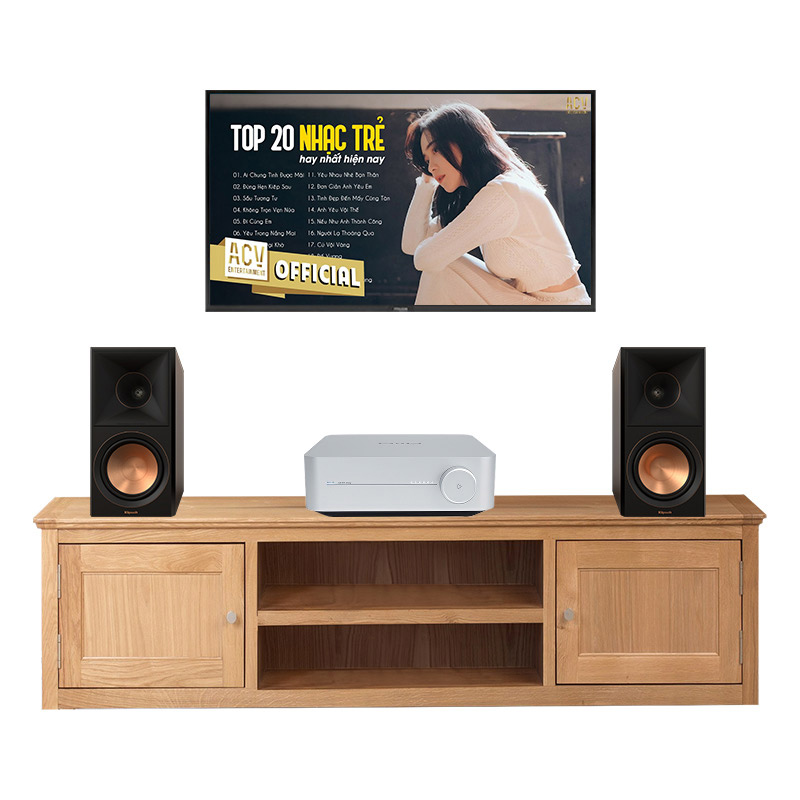 Dàn nghe nhạc mini GT51 (Klipsch RP-600M II, Network Streamer WiiM Amp) Dàn nghe nhạc mini GT51 (Klipsch RP-600M II, Network Streamer WiiM Amp)