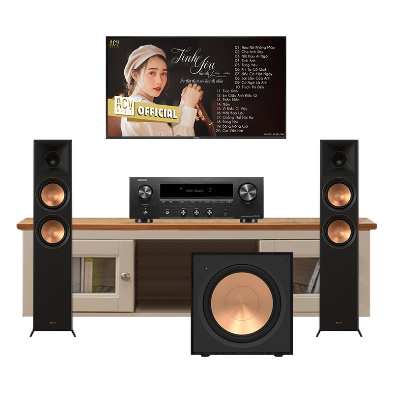 Dàn nghe nhạc Denon GT61 (Klipsch RP6000F II, Denon DRA 900H, sub Klipsch R121SW) Dàn nghe nhạc Denon GT61 (Klipsch RP6000F II, Denon DRA 900H, sub Klipsch R121SW)