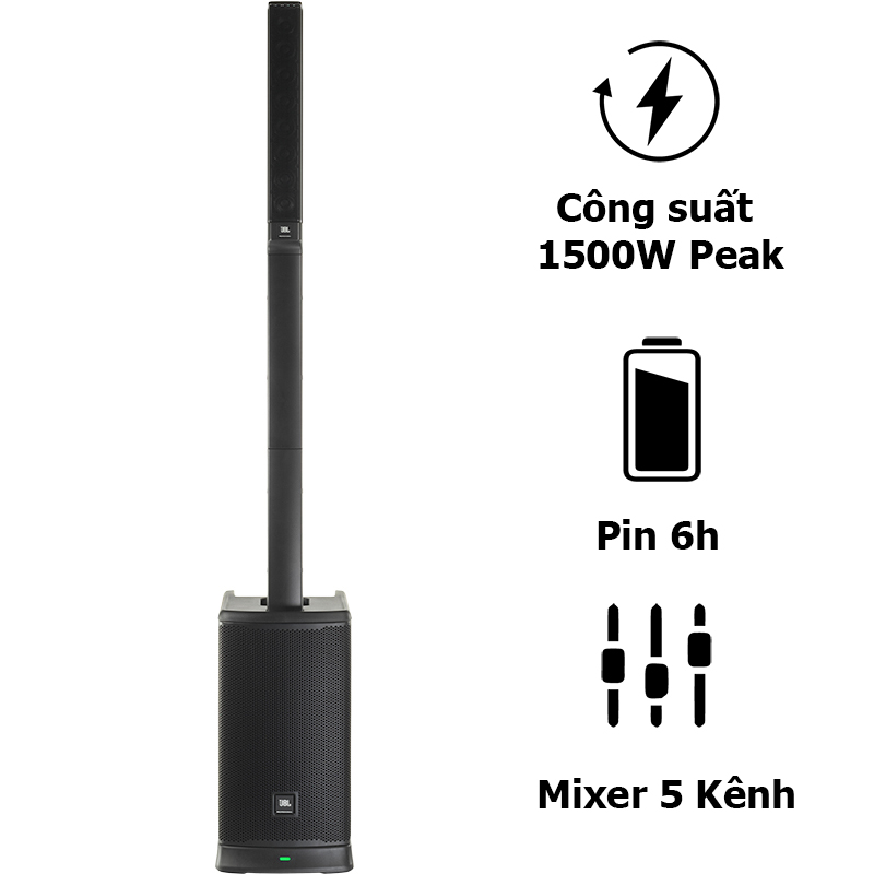 Loa JBL Eon One MK2 (II), Pin 6h, Mixer 5 Kênh, Bluetooth, AUX, Công Suất (1500W Peak, 400W RMS) Loa JBL Eon One MK2 (II), Pin 6h, Mixer 5 Kênh, Bluetooth, AUX, Công Suất (1500W Peak, 400W RMS)