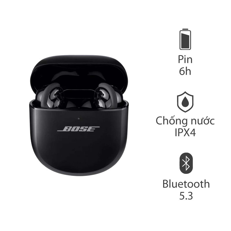Tai Nghe Bose QuietComfort Ultra Earbuds 2 (Bluetooth 5.3, Pin 6 Giờ, Chống Nước IPX4) Tai Nghe Bose QuietComfort Ultra Earbuds 2 (Bluetooth 5.3, Pin 6 Giờ, Chống Nước IPX4)