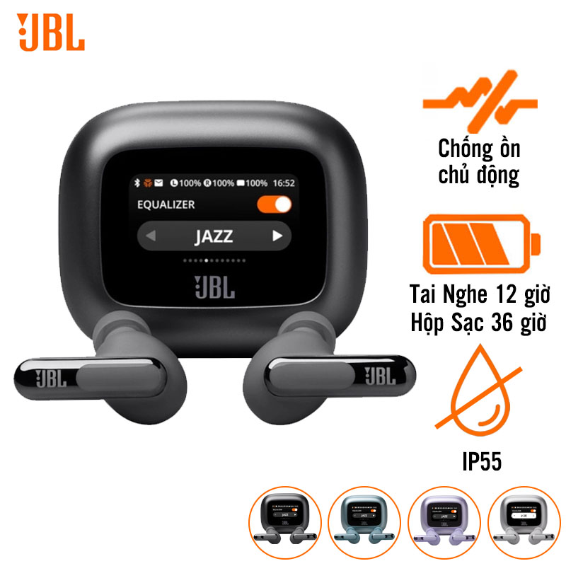 Tai nghe JBL Live Beam 3 (Không Dây, Chống Ồn, Bluetooth 5.3, IP55, Pin 48 Giờ, HiRes) Tai nghe JBL Live Beam 3 (Không Dây, Chống Ồn, Bluetooth 5.3, IP55, Pin 48 Giờ, HiRes)