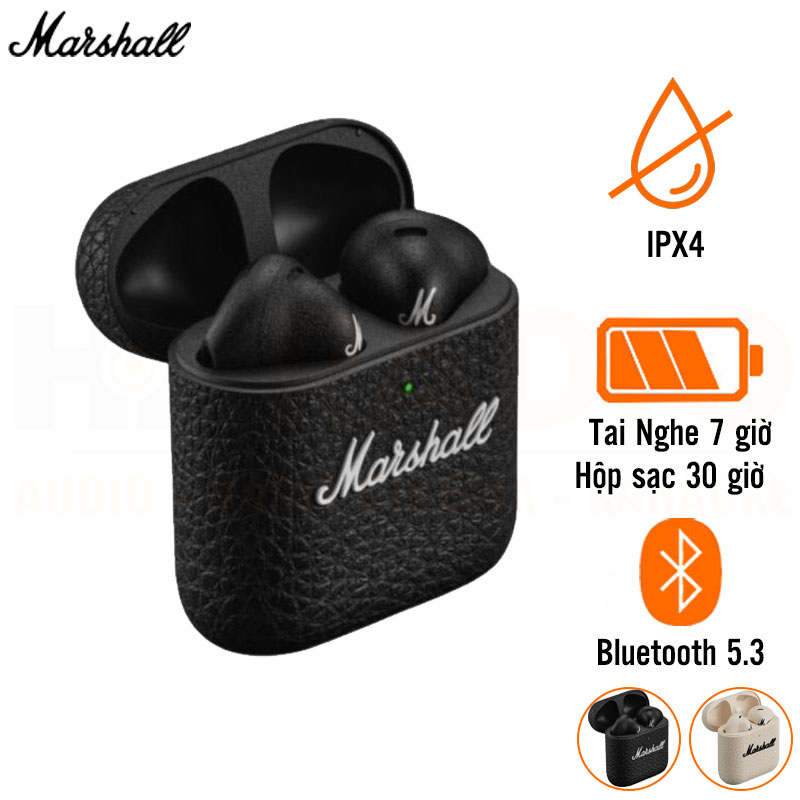 Tai Nghe Không Dây Marshall Minor IV (4) Pin 31 Giờ, Chống Nước IPX4, Bluetooth 5.3 Tai Nghe Không Dây Marshall Minor IV (4) Pin 31 Giờ, Chống Nước IPX4, Bluetooth 5.3