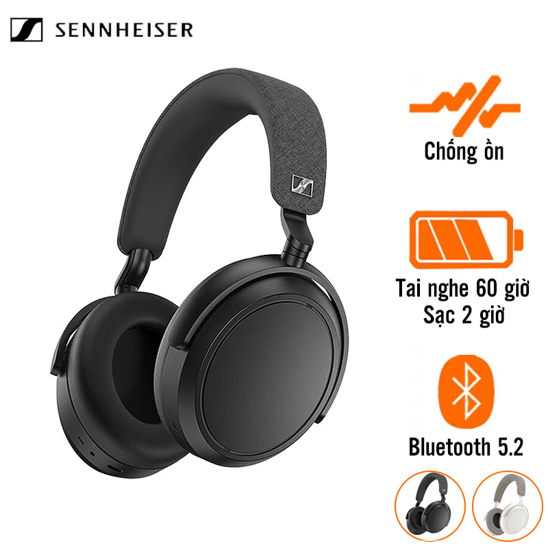 Tai Nghe Sennheiser Momentum 4 Wireless (Chụp Tai, Chống Ồn, Pin 60 Giờ, Bluetooth 5.2) Tai Nghe Sennheiser Momentum 4 Wireless (Chụp Tai, Chống Ồn, Pin 60 Giờ, Bluetooth 5.2)