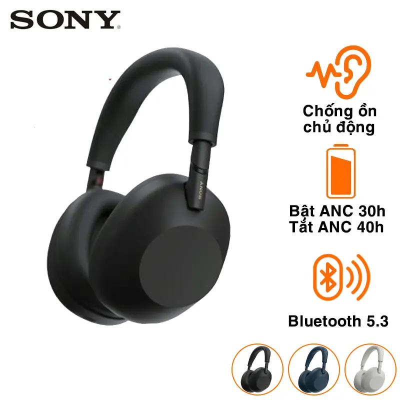Tai Nghe Chụp Tai Sony WH-1000XM6, Chống Ồn, Pin 40h, Bluetooth 5.3 Tai Nghe Chụp Tai Sony WH-1000XM6, Chống Ồn, Pin 40h, Bluetooth 5.3